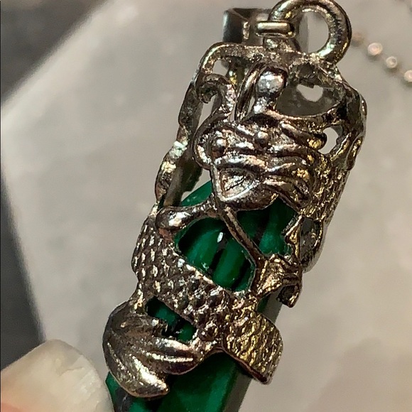 SALE!! Pendulum necklace with dragon detail NWOT - Picture 3 of 5